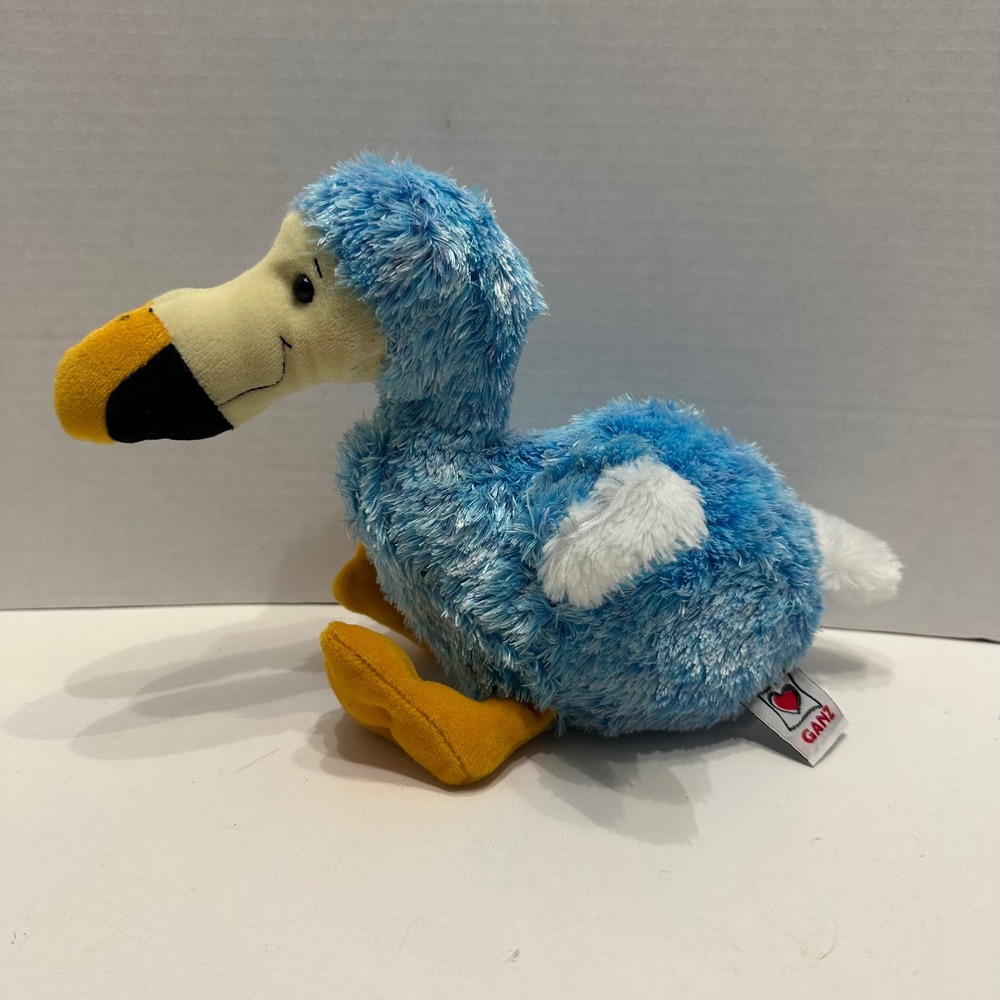 Rare Ganz Webkinz HM639 Blue Dodo Bird Plush Stuffed‎ Animal No Code